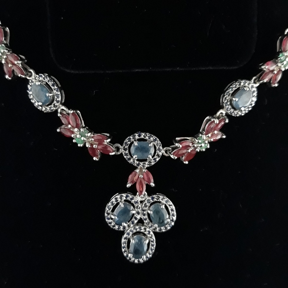 Blue Sapphire, Green Emerald, Red Ruby Set - Picture 14 of 14